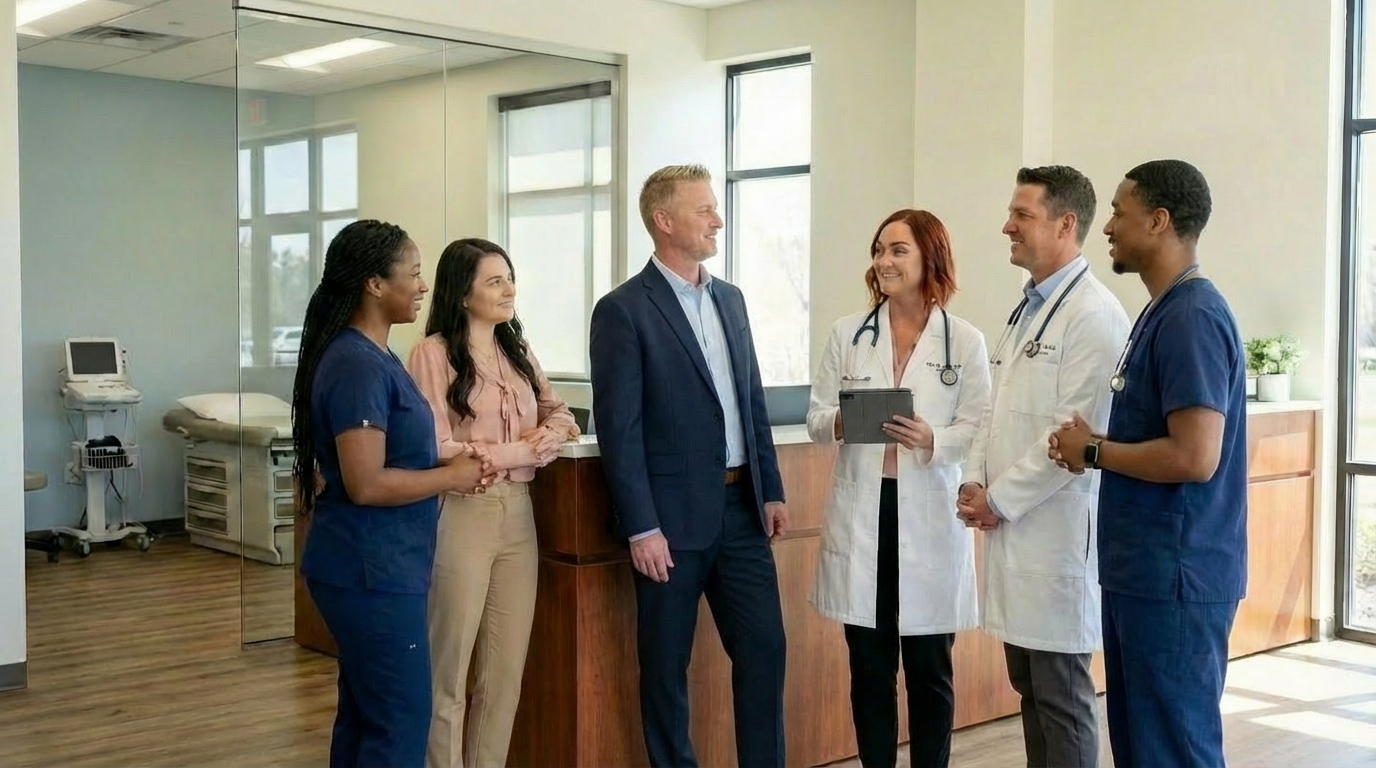 Jeff Igoe and clinic team